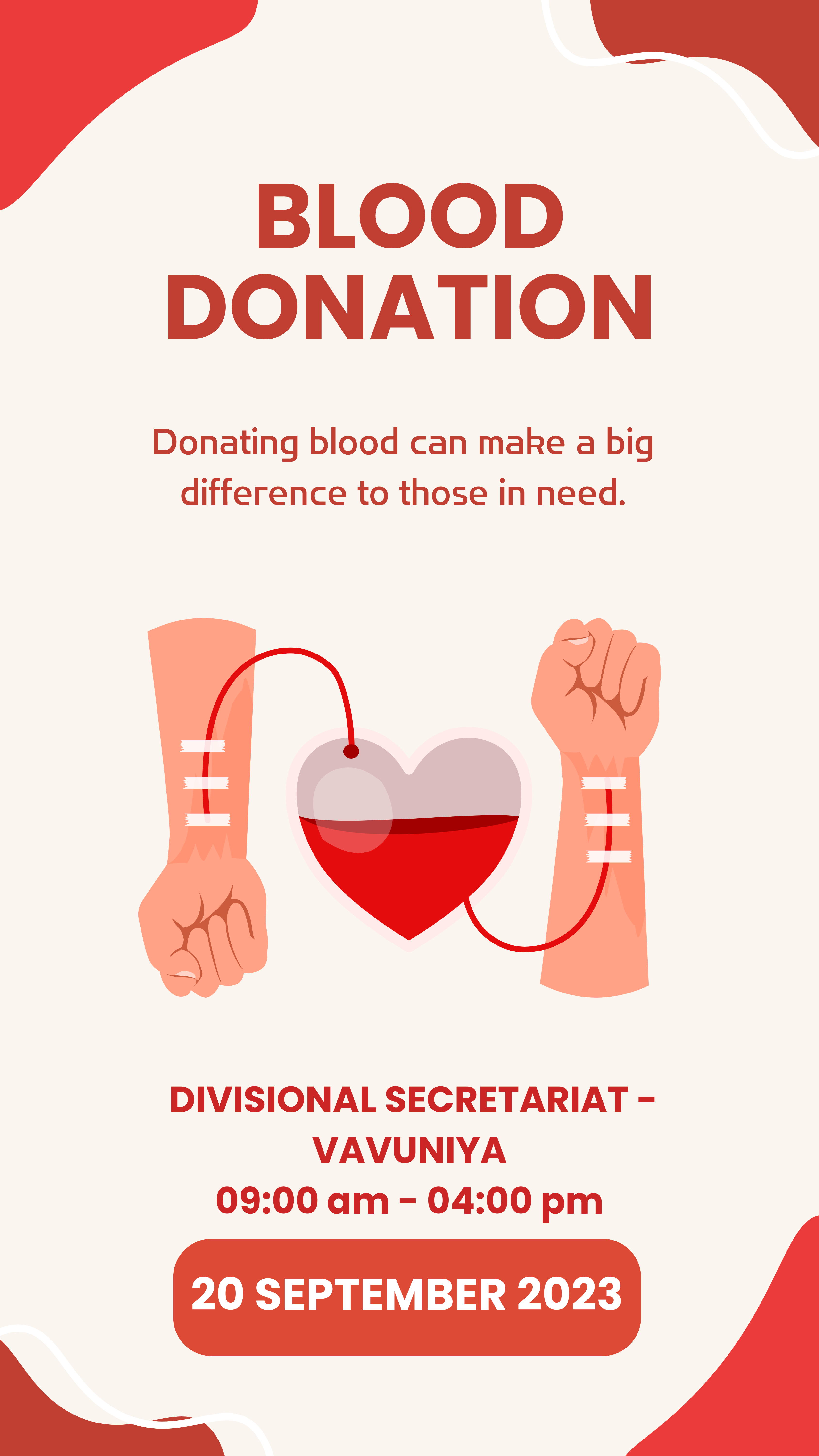 Blood Donation Instagram Story